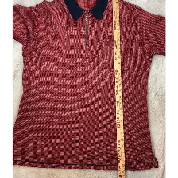 Vintage BAFFO Zipper Polo Size Large Hip Hop Old School Made Italy - Picture 11 of 12